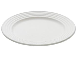 Visuel du produit AKD260 - Assiette ronde en Bagasse - Blanc, ø 260mm