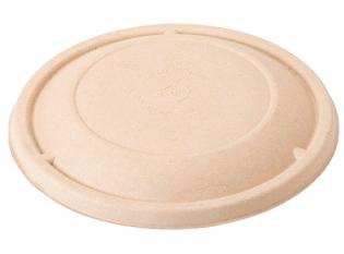 Visuel du produit AKL17 - Couvercle en pulpe pour AKS177 & AKS178 en Bagasse - Beige, ø 170mm