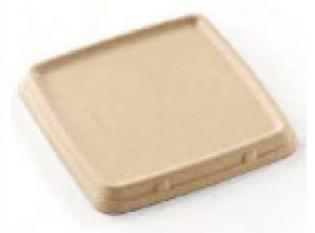 Visuel du produit AKL230 - Couvercle pour série AKM en Bagasse - Beige, 230x230mm