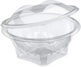 Visuel du produit APS499 - Saladier en PET avec couvercle - Transparent, 1000ml, ø185x105mm