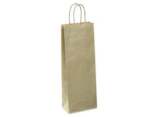 Visuel du produit MPB13 - Sac bouteille en Papier - Kraft, 135x385x70mm