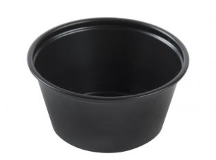 Visuel du produit VN20 - Pot à sauce en PS - Noir, 40ml, ø61 h 29mm