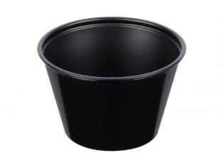 Visuel du produit VN44 - Pot à sauce en PS - Noir, 90ml, ø74 h 46mm