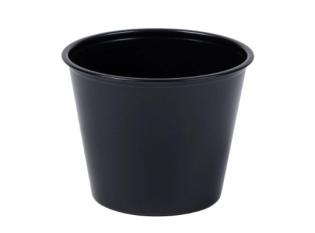 Visuel du produit VN50 - Pot à sauce en PS - Noir, 120ml, ø74 h 59mm